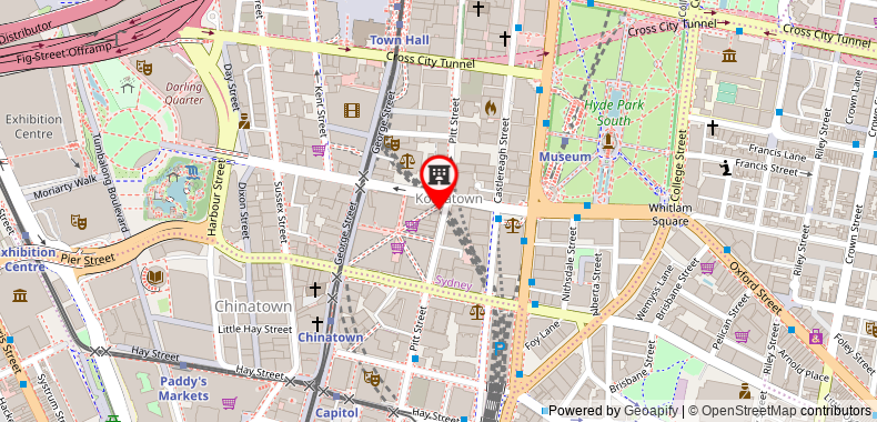 在地图上查看悉尼雷吉斯世界廣場酒店