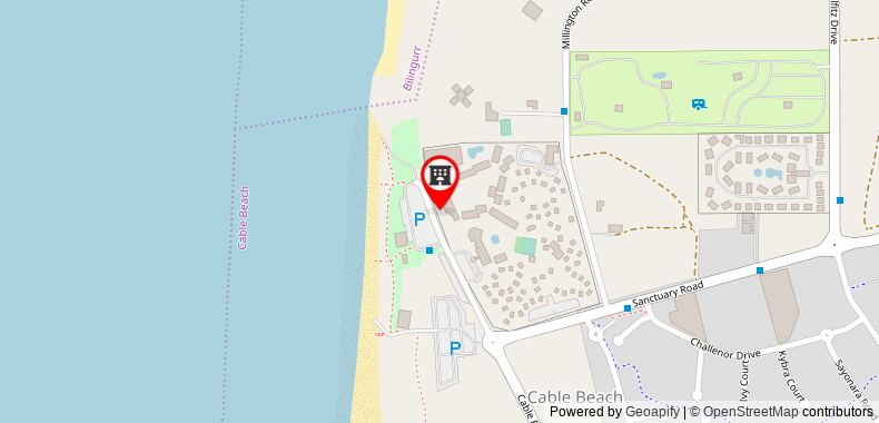 Cable Beach Club Resort and Spa on maps