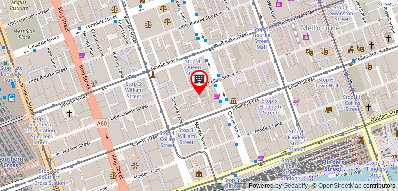Bản đồ đến Metro Apartments on Bank Place