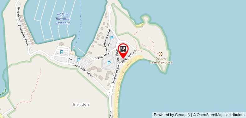 Bản đồ đến Rosslyn Bay Resort