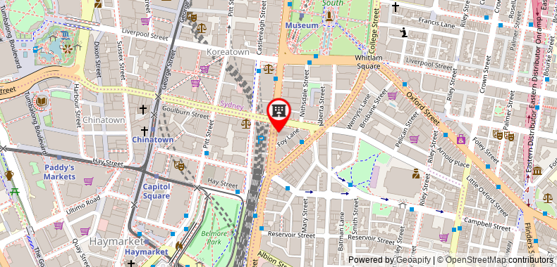 Vibe Hotel Sydney on maps