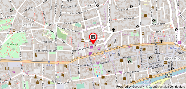 Hostel Massimo on maps
