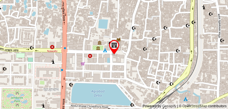 Bản đồ đến Khách sạn Agrabad