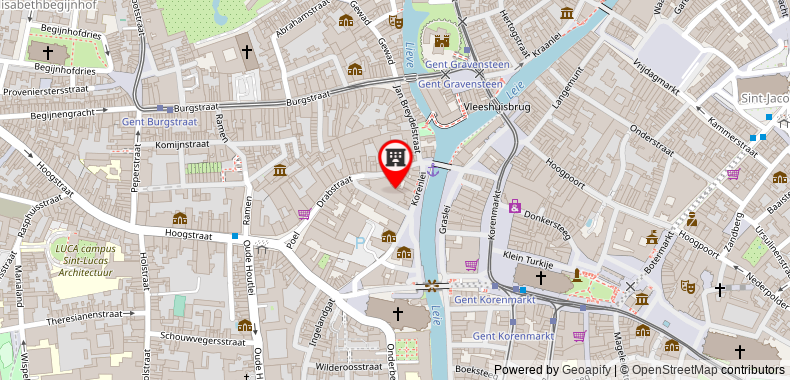 Ghent Marriott Hotel on maps