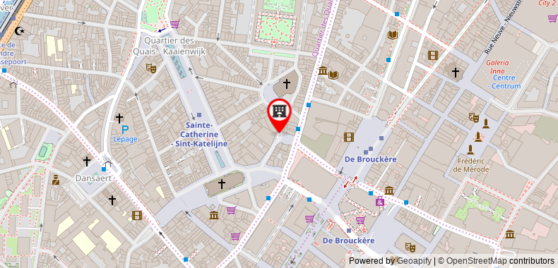 在地图上查看布魯塞爾大廣場智選假日酒店