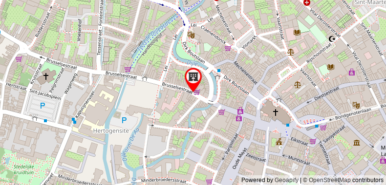 Ibis Leuven Centrum on maps
