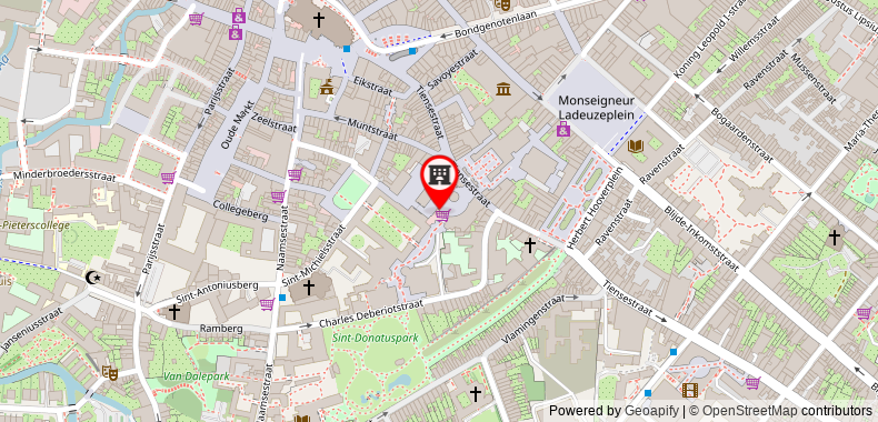 Bản đồ đến Khách sạn penta Leuven