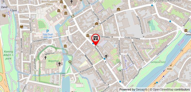 Ibis Brugge Centrum on maps