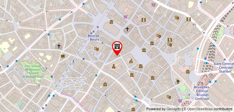 Bản đồ đến Grande Place Residence - Brussels Central