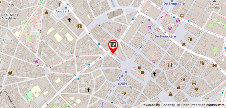 Bản đồ đến Bright Duplex Residence - Brussels City Center