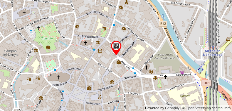 Bản đồ đến Holiday Inn Express Mechelen City Centre