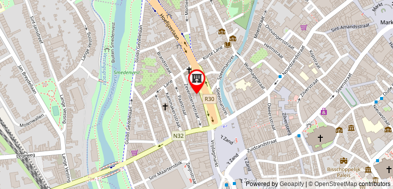 Bản đồ đến Khách sạn Floris Karos Bruges