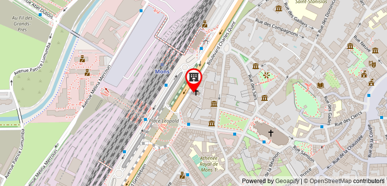 Bản đồ đến Ibis Mons Centre Gare