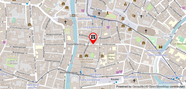 Bản đồ đến Khách sạn B&B Gent Centrum