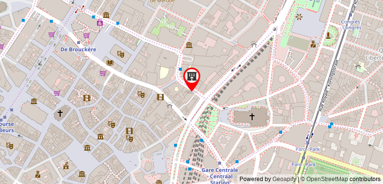 Bản đồ đến Khách sạn NH Brussels Grand Place Arenberg