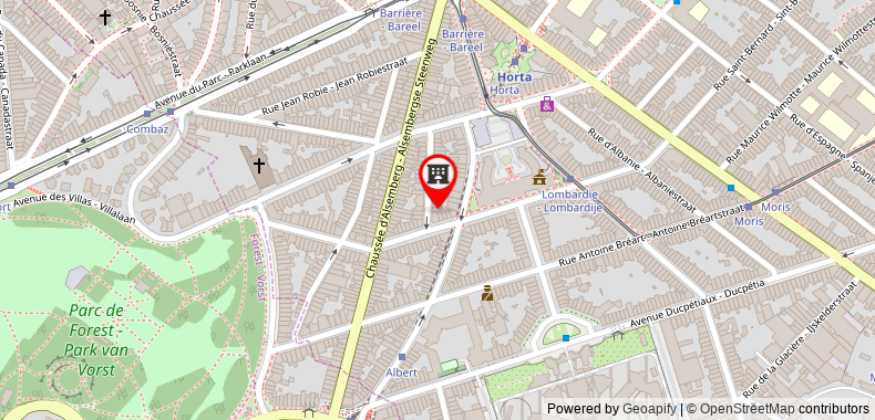 Bản đồ đến Saint Gilles Duplex Residence - BRUSSELS
