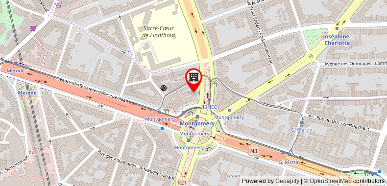 Bản đồ đến Cinquantenaire Luxe Residence - Brussels EU