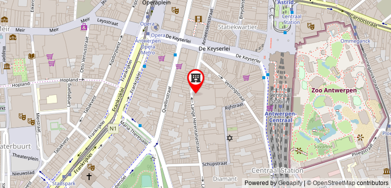 Bản đồ đến PREMIER SUITES PLUS Antwerp