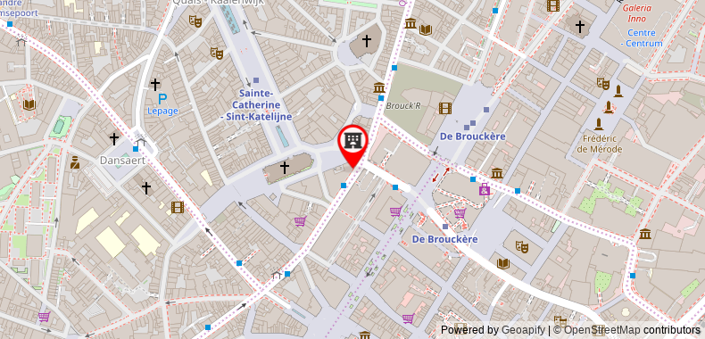 在地图上查看布魯塞爾市中心諾富特酒店