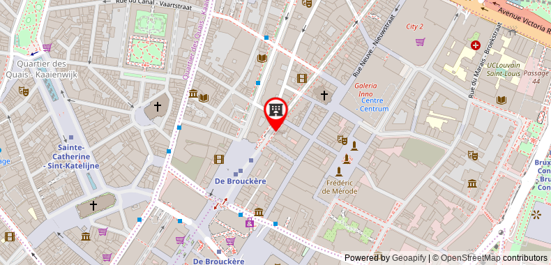 在地图上查看NH布魯塞爾中心典藏酒店