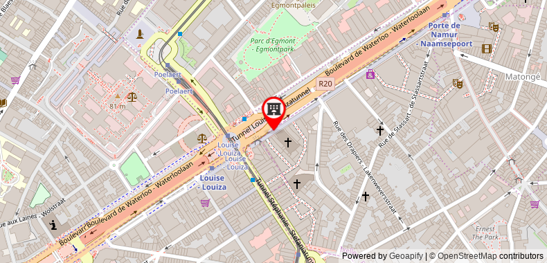 Bản đồ đến Khách sạn Le Louise Brussels – Mgallery