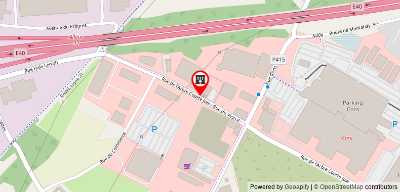 Bản đồ đến Khách sạn Premiere Classe Liege / Luik