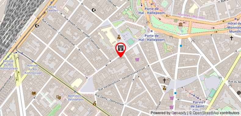 Bản đồ đến Parvis de Saint-Gilles Apartments (Peymans)