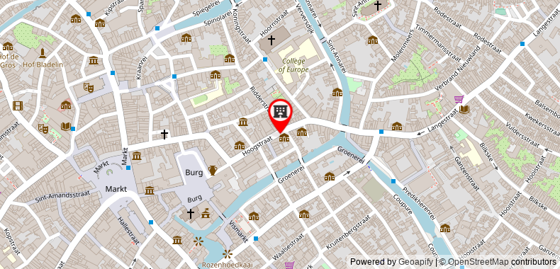 在地图上查看布魯日中樞皮爾樂酒店- 僅限成人入住