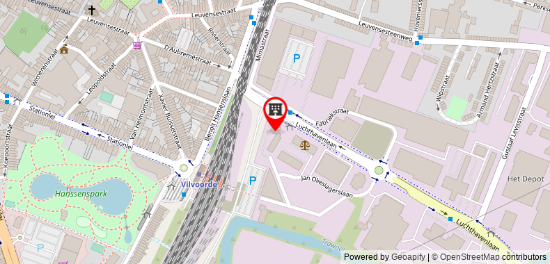 Bản đồ đến Khách sạn Campanile Bruxelles Vilvoorde