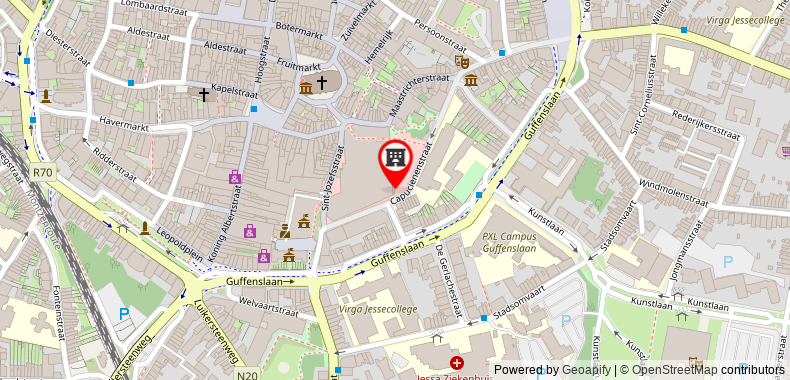 Bản đồ đến Khách sạn Radisson Blu , Hasselt
