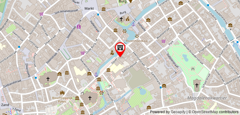 Bản đồ đến Khách sạn De Tuilerieen - Small Luxury s of the World