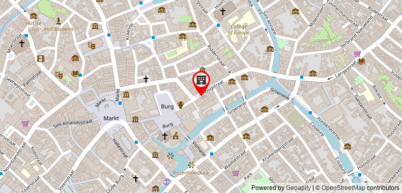 Bản đồ đến Khách sạn Grand Casselbergh Brugge