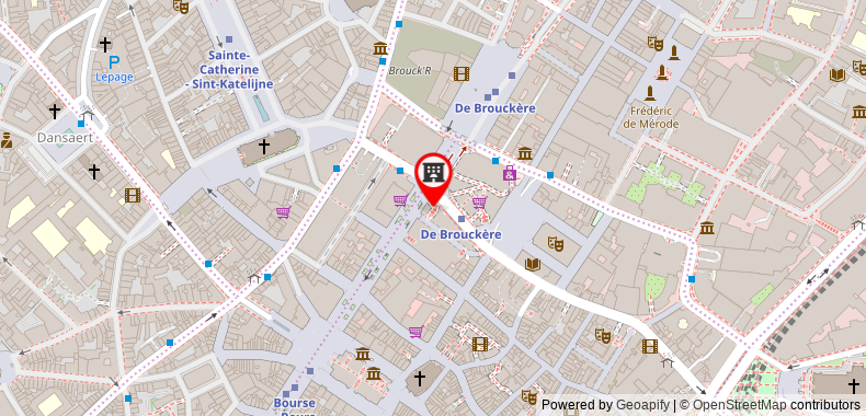 在地图上查看布魯塞爾大廣場柔居公寓式酒店