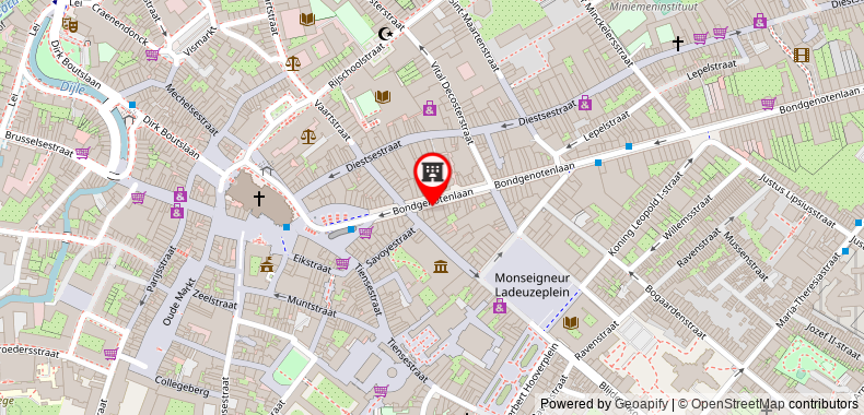 Bản đồ đến Khách sạn Theater Leuven Centrum