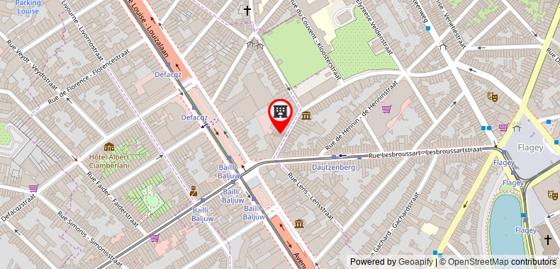 Bản đồ đến Khách sạn B&B Brussels Centre Louise
