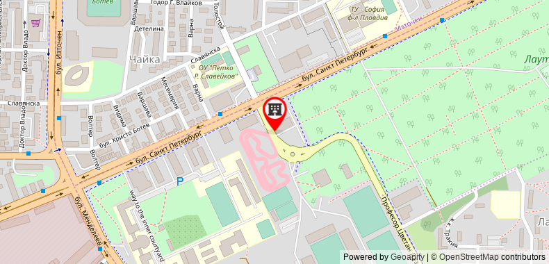 Bản đồ đến Khách sạn Park Plovdiv