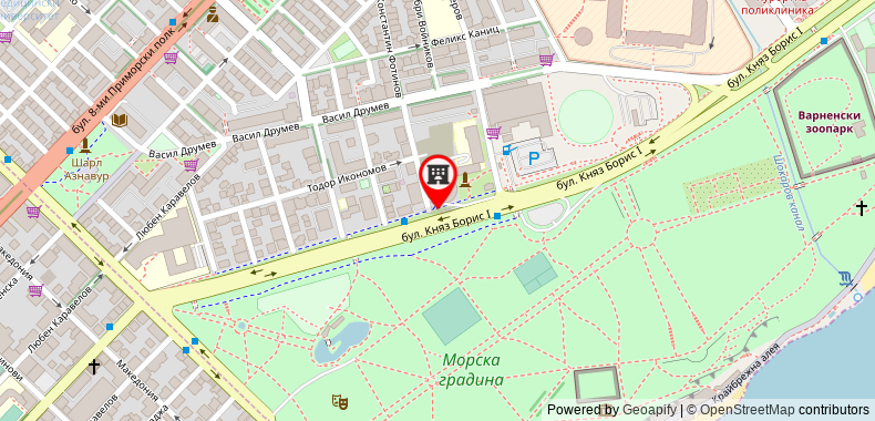 Bản đồ đến Khách sạn Rosslyn Dimyat Varna