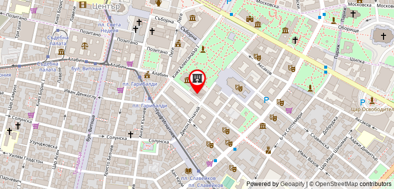 Bản đồ đến Khách sạn Grand Sofia