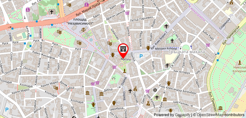 Grand Hotel London on maps