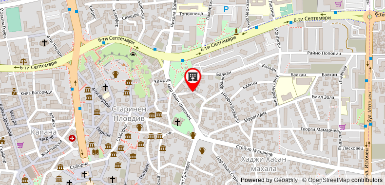 Bản đồ đến Apartments Plovdiv 7