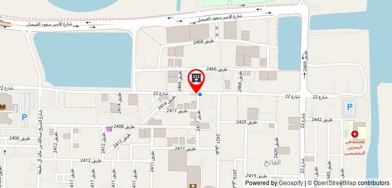 Bản đồ đến Pearl Bahrain Apartments