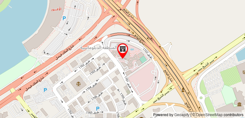 Bản đồ đến Crowne Plaza Bahrain