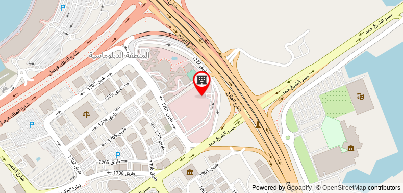 The Diplomat Radisson Blu Hotel Residence and Spa on maps