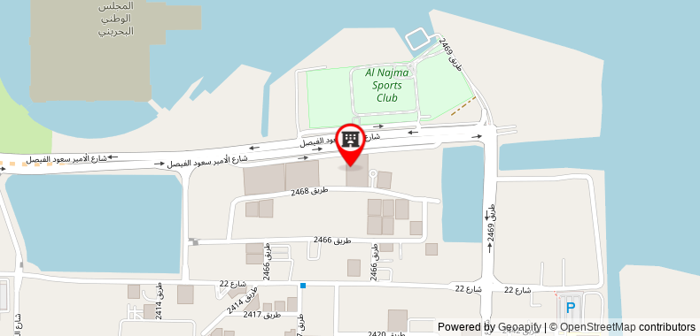 Bản đồ đến Hilton Bahrain