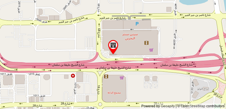 Bản đồ đến The Westin City Centre Bahrain