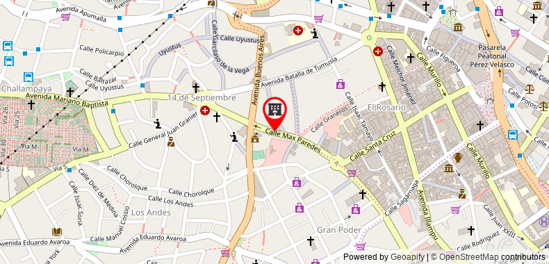 Bản đồ đến Khách sạn La Joya