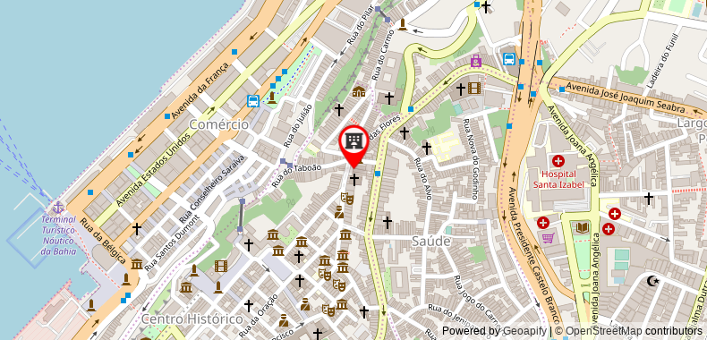 Bản đồ đến Khách sạn Sobrado 25