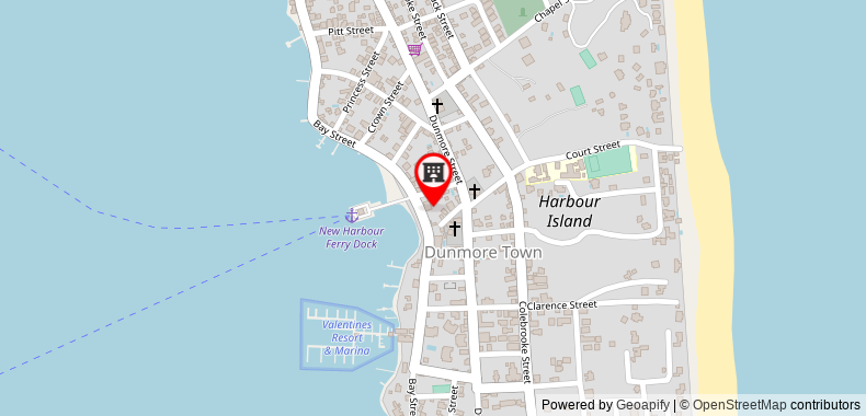 在地图上查看海港島洛克度假酒店