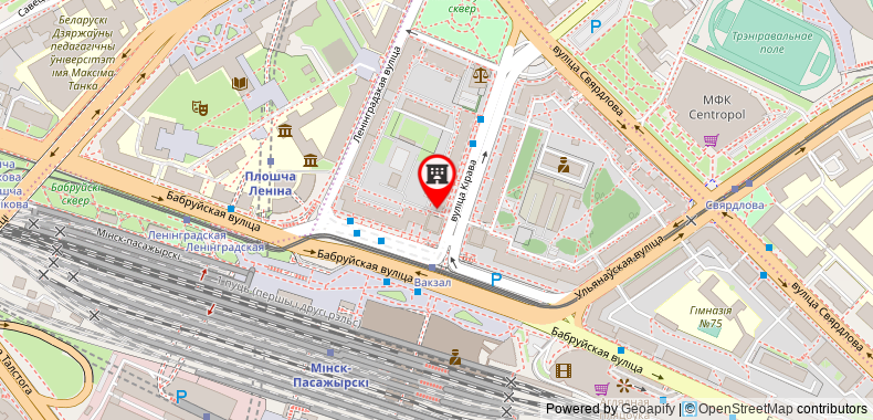 Bản đồ đến Hostel Platskart