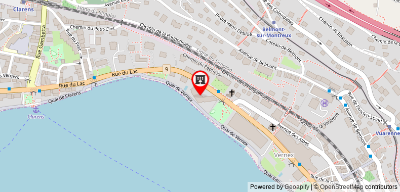 Bản đồ đến Khách sạn Royal Plaza Montreux